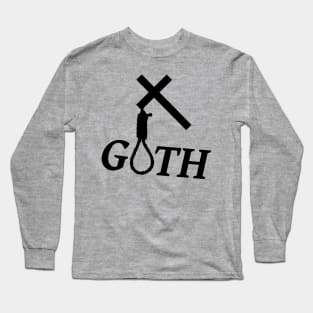 Goth hangs on the cord, Gothic fashion Long Sleeve T-Shirt